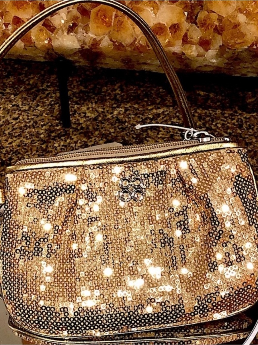 Sequin Wristlet VINTAGE Gold Coach Special
Edition